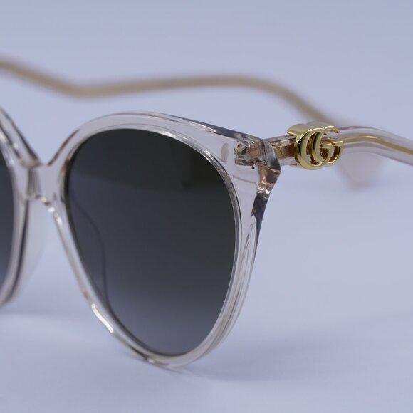 Gucci GG1011S 006 Sunglasses Transparent Pink Cat Eye Frame main image 7